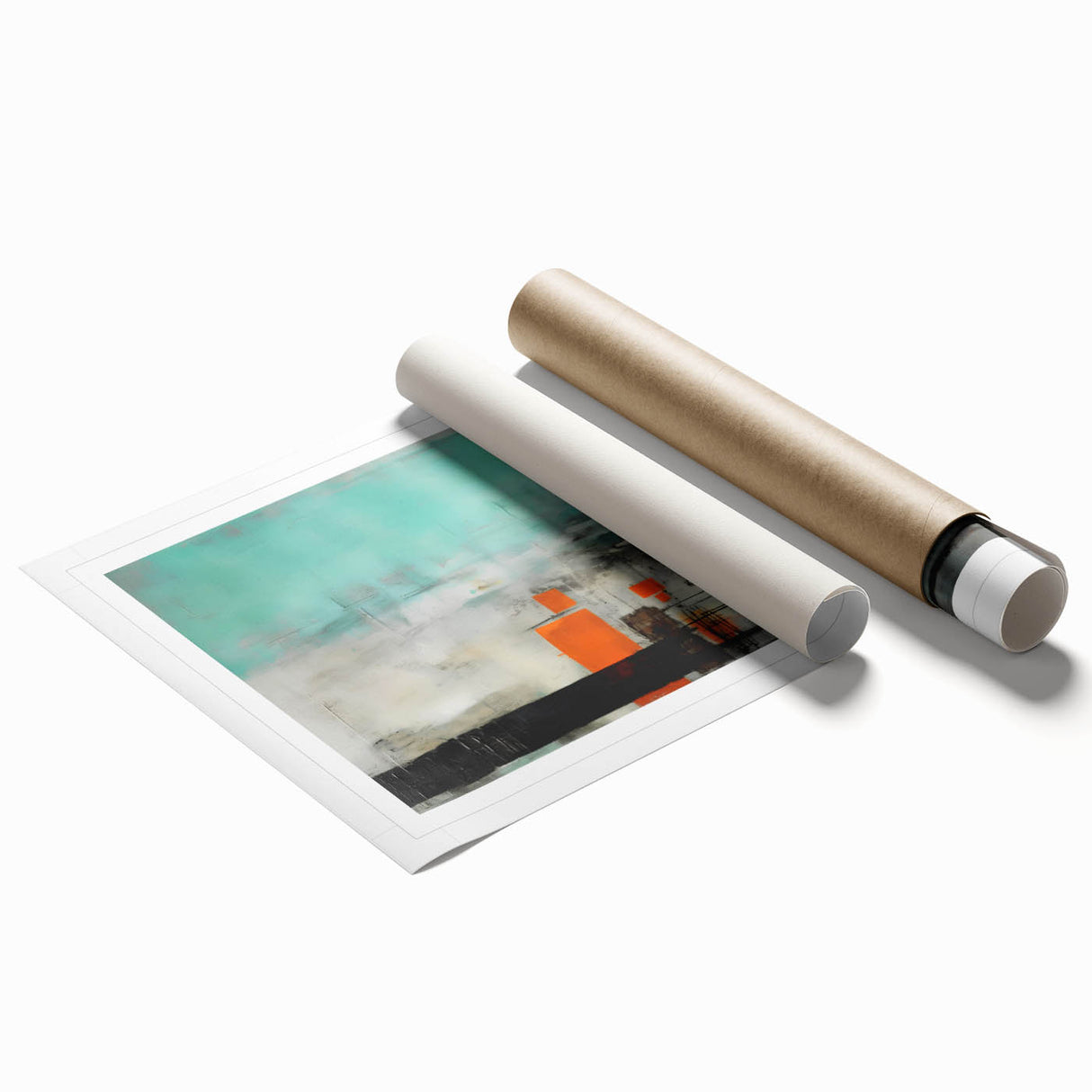 Extra large rolled canvas print featuring soft, muted floral designs in pastel colors, ideal for classy bathroom wall art.