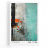 Large black and white abstract canvas art, ideal for kitchen wall decor.