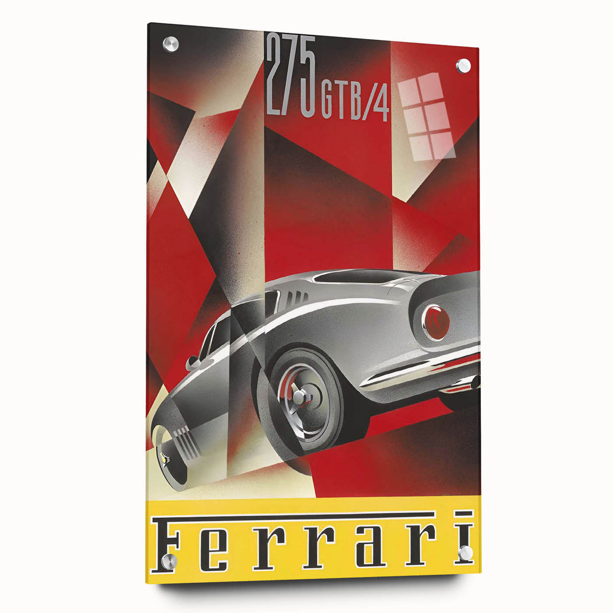 Vintage Ferrari 275 GTB/4 Ad – Retro Car Poster for Wall Art