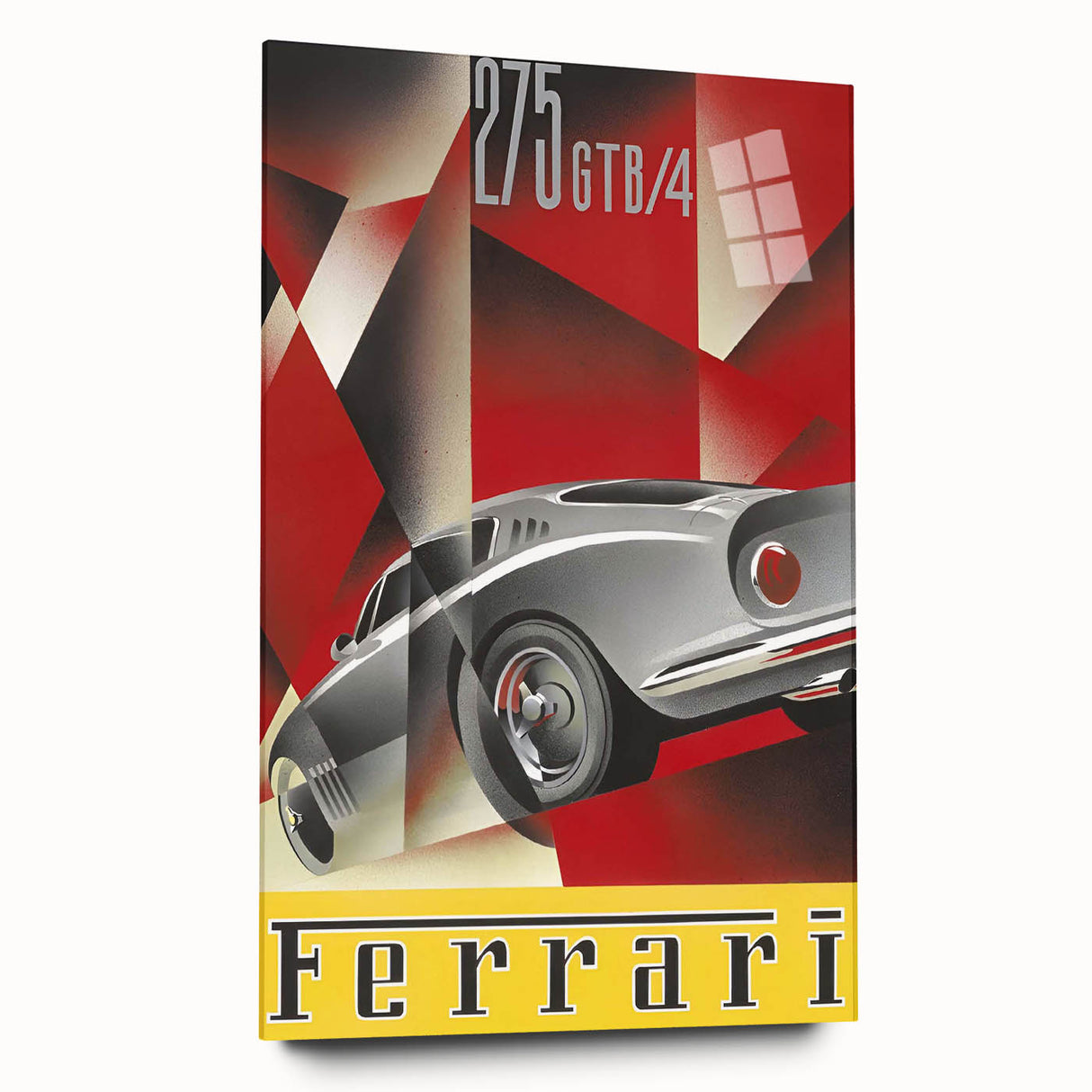 Vintage Ferrari 275 GTB/4 Ad – Retro Car Poster for Wall Art