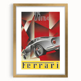 Vintage Ferrari 275 GTB/4 Ad – Retro Car Poster for Wall Art