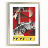Vintage Ferrari 275 GTB/4 Ad – Retro Car Poster for Wall Art