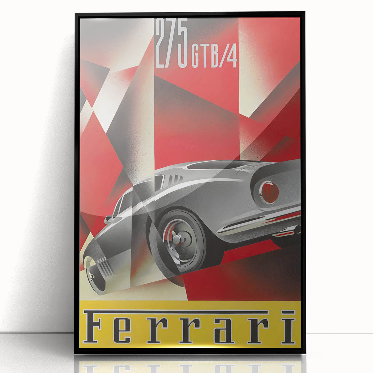 Vintage Ferrari 275 GTB/4 Ad – Retro Car Poster for Wall Art