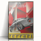Vintage Ferrari 275 GTB/4 Ad – Retro Car Poster for Wall Art