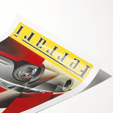 Vintage Ferrari 275 GTB/4 Ad – Retro Car Poster for Wall Art