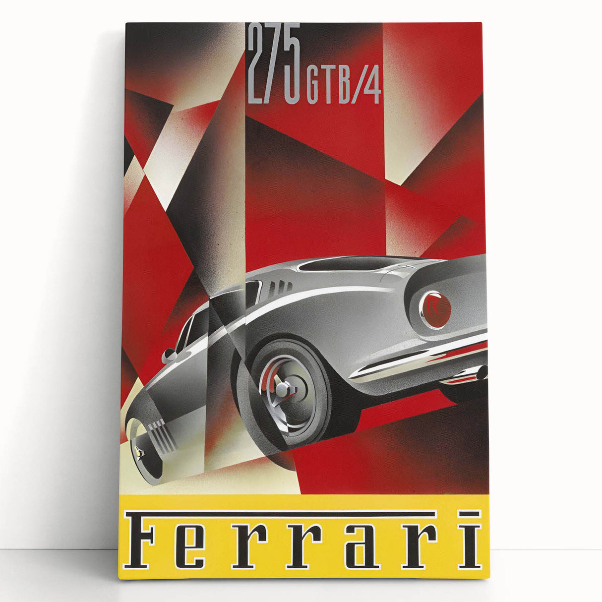 Vintage Ferrari 275 GTB/4 Ad – Retro Car Poster for Wall Art