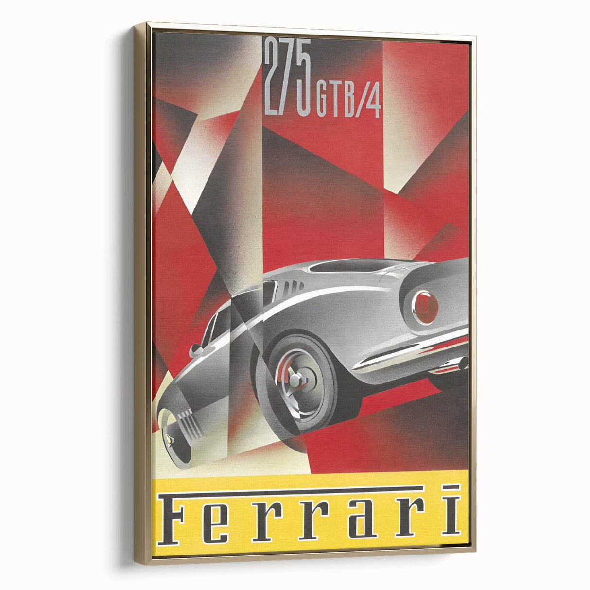 Vintage Ferrari 275 GTB/4 Ad – Retro Car Poster for Wall Art
