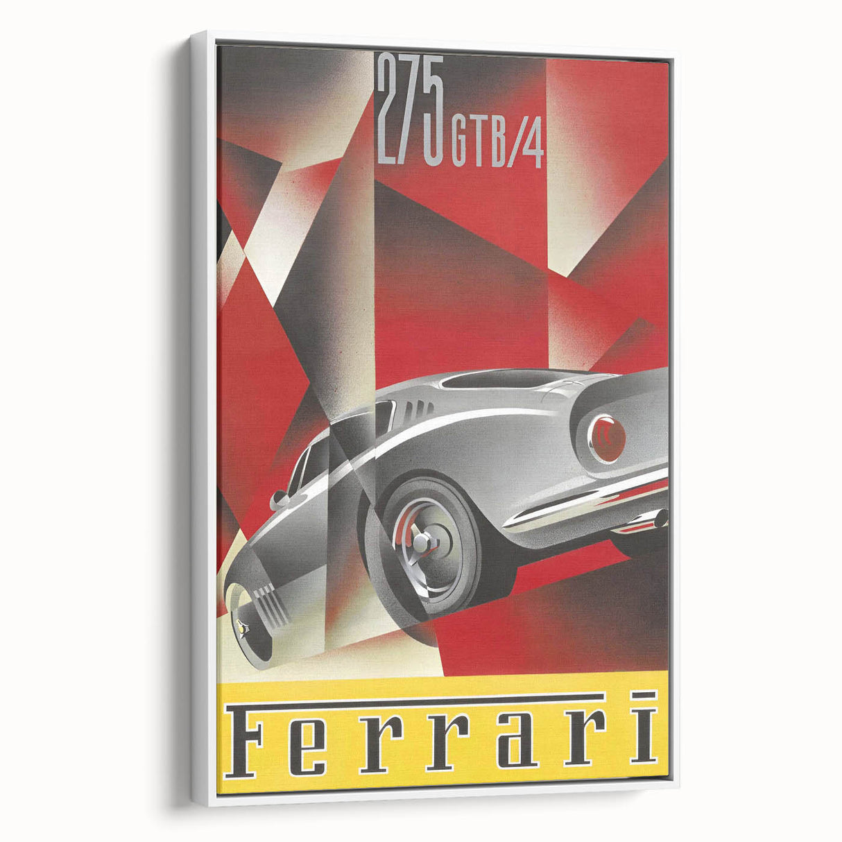 Vintage Ferrari 275 GTB/4 Ad – Retro Car Poster for Wall Art