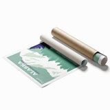 Alaska Retro Travel Poster Art | Vintage Mountain Bear Print