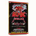 AC/DC Monsters of Rock Retro Poster Art – Vintage Rock Wall Art