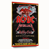 AC/DC Monsters of Rock Retro Poster Art – Vintage Rock Wall Art