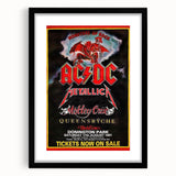 AC/DC Monsters of Rock Retro Poster Art – Vintage Rock Wall Art