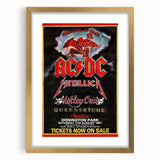 AC/DC Monsters of Rock Retro Poster Art – Vintage Rock Wall Art