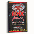AC/DC Monsters of Rock Retro Poster Art – Vintage Rock Wall Art