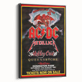 AC/DC Monsters of Rock Retro Poster Art – Vintage Rock Wall Art