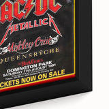 AC/DC Monsters of Rock Retro Poster Art – Vintage Rock Wall Art