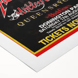 AC/DC Monsters of Rock Retro Poster Art – Vintage Rock Wall Art