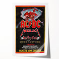 AC/DC Monsters of Rock Retro Poster Art – Vintage Rock Wall Art