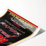 AC/DC Monsters of Rock Retro Poster Art – Vintage Rock Wall Art