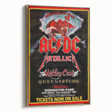 AC/DC Monsters of Rock Retro Poster Art – Vintage Rock Wall Art