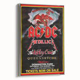 AC/DC Monsters of Rock Retro Poster Art – Vintage Rock Wall Art