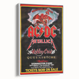AC/DC Monsters of Rock Retro Poster Art – Vintage Rock Wall Art