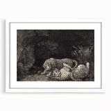 Realism Art Print – Tygers at Play by George Stubbs | Classical Wildlife Art