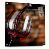Rustic Wine Pour - Framed Kitchen Prints for Warm Ambiance