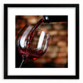 Rustic Wine Pour - Framed Kitchen Prints for Warm Ambiance