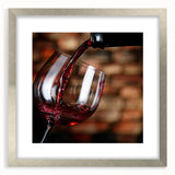 Rustic Wine Pour - Framed Kitchen Prints for Warm Ambiance