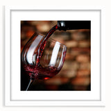 Rustic Wine Pour - Framed Kitchen Prints for Warm Ambiance