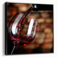 Rustic Wine Pour - Framed Kitchen Prints for Warm Ambiance