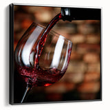 Rustic Wine Pour - Framed Kitchen Prints for Warm Ambiance
