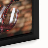 Rustic Wine Pour - Framed Kitchen Prints for Warm Ambiance