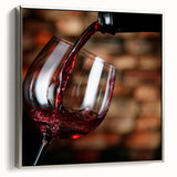 Rustic Wine Pour - Framed Kitchen Prints for Warm Ambiance