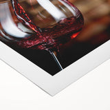 Rustic Wine Pour - Framed Kitchen Prints for Warm Ambiance
