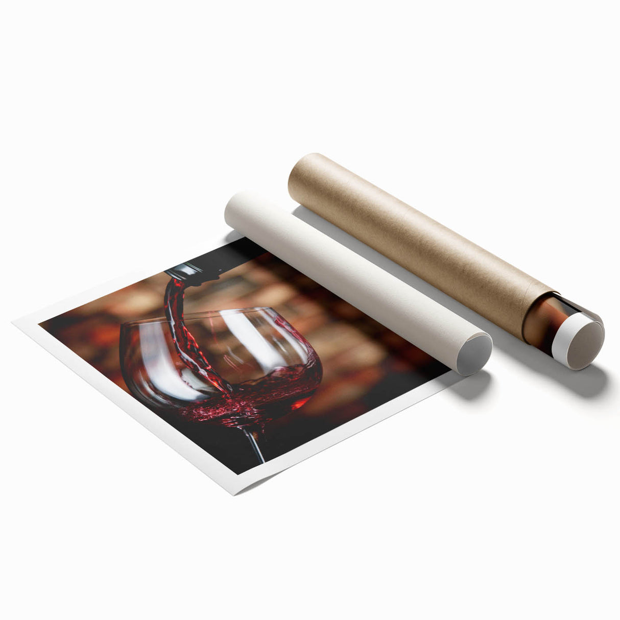 Rustic Wine Pour - Framed Kitchen Prints for Warm Ambiance