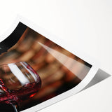 Rustic Wine Pour - Framed Kitchen Prints for Warm Ambiance