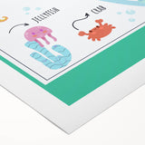 Ocean Animals Kids Educational Wall Art – Learning Poster