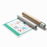 Ocean Animals Kids Educational Wall Art – Learning Poster