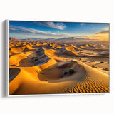 Framed canvas of a vintage-style Algerian landscape in monochrome black, ideal for bedroom wall art.