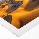 Art deco poster featuring a stylized Algerian landscape in muted earth tones on rolled canvas.