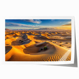 Extra large rolled print of an Algerian landscape with vibrant floral elements, ideal for art wall dining room.