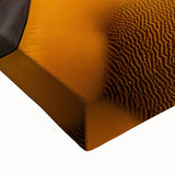 Large black and white landscape art painting of Algerian scenery on stretched canvas, suitable for bedroom wall decor.