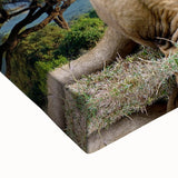 Large art of a Kenyan landscape in black and white on stretched canvas, suitable for bedroom wall decor.