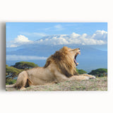 Black and white acrylic print of African scenery, ideal for kitchen wall art.