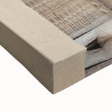 Black and white landscape art painting of an African scenery on stretched canvas, suitable for bedroom wall art.