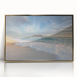 Large acrylic print of a South African landscape, featuring earthy tones and mid-century modernist style.