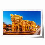 Extra large rolled canvas depicting a vibrant floral scene, ideal for art wall dining room or classy bathroom decor.