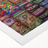 Art deco poster featuring a serene Bangladesh landscape on rolled canvas, ideal for dining room decor.